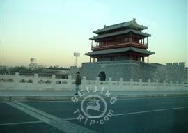 Street scene, Beijing at dawn.
