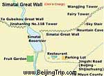 Simatai Great Wall Map