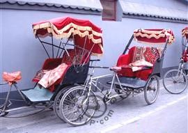 Rickshaw, a distinctive vehicle in Beijing